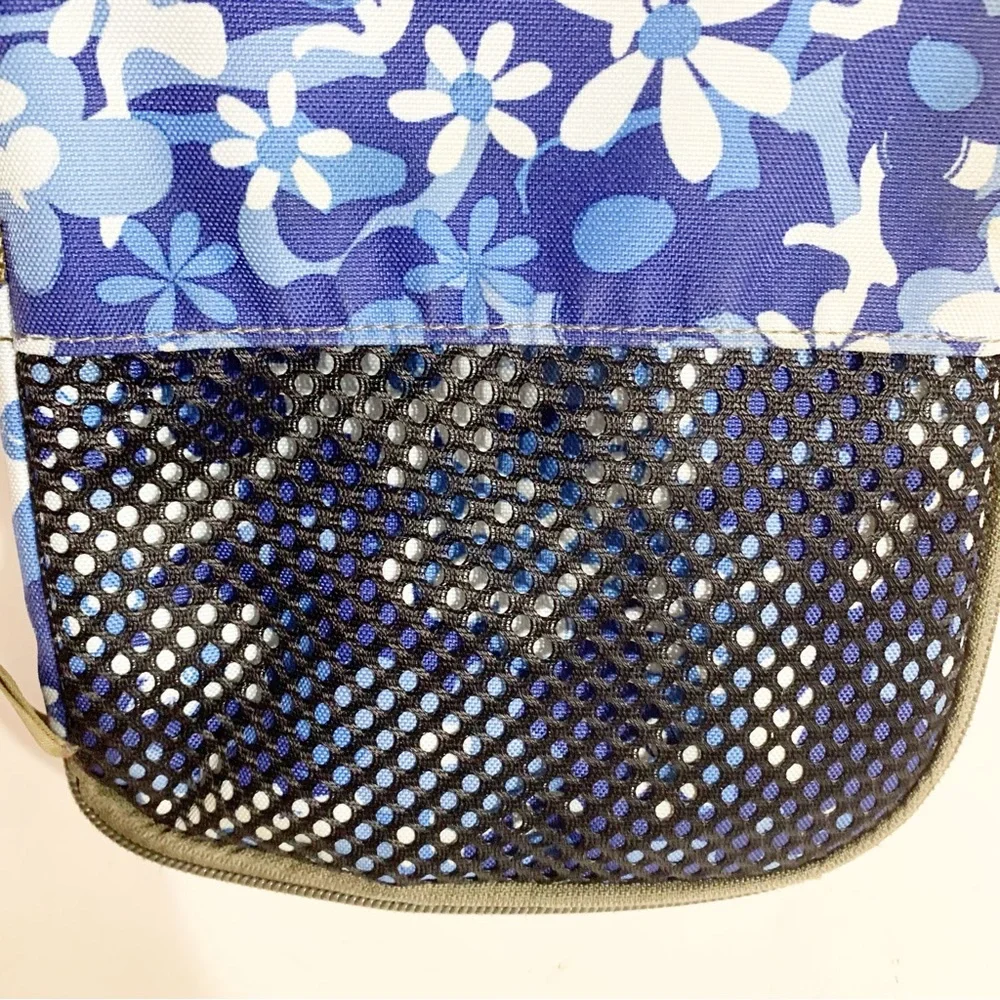 L. L. Bean Floral Insulated Zipped Around Lunch Bag Box Fully Lined Top Handle🩵
